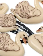 Konges Sløjd за деца 4 PACK SWAN HAIR CLIP AND ELASTIC 2 броя KS105868