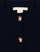Konges Sløjd жилетка за деца от вълна CATTIE CARDIGAN тъмносиня KS105940