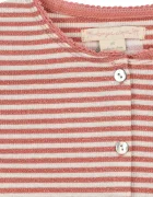 Konges Sløjd жилетка за деца с памук ROLI STRIPE CARDIGAN OCS розова KS107377