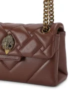 Kurt Geiger London чанта crossbody дамска от кожа KENSINGTON бордо 5580954109