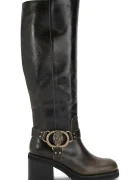 Kurt Geiger London Кожени ботуши Chelsea Mid Knee Biker