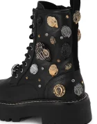 Kurt Geiger London кубинки дамски от кожа Woolwich Eagle Boot черни 6084600109