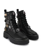 Kurt Geiger London кубинки дамски от кожа Woolwich Eagle Boot черни 6084600109