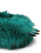 Kurt Geiger London пантофи дамски Eagle Fluff Slipper тюркоазени 6312970999