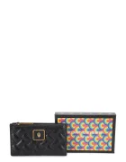 Kurt Geiger London портфейл дамски от кожа PIMLICO черен 5375000109