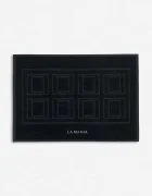 La Mania Памучен килим за баня Mono Mania 70 x 50 cm в черно