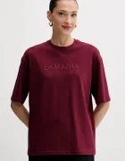 La Mania Памучна тениска дамска в бежово