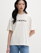 La Mania тениска дамска от памук CHUCK бежова CHUCK