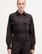 Lacoste гащеризон дамски от памук с еластан кафяв EF0557