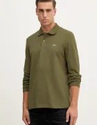Lacoste Памучна блуза с дълги ръкави