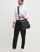 Lacoste Памучна блуза с дълги ръкави в бяло с изчистен дизайн UH2828