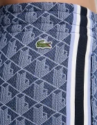 Lacoste панталон с разкроен крачол дамски син с висока талия XF9313