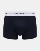 Lacoste прилепнали боксерки мъжки от памук с еластан 3 броя бели 5H5150