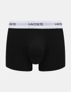 Lacoste прилепнали боксерки мъжки от памук с еластан 3 броя бели 5H5150