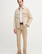 Lacoste риза мъжка от памук бяла с изчистена шарка CH2316