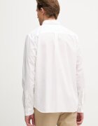 Lacoste риза мъжка от памук бяла с изчистена шарка CH2316