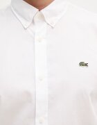 Lacoste риза мъжка от памук бяла с изчистена шарка CH2316