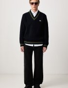 Lacoste риза тип Оксфорд от памук бяла с изчистена шарка CH8729