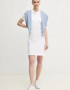 Lacoste рокля с памук бяла EF5473