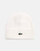 Lacoste шапка от вълна бяла RB0001