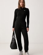 Lacoste спортен панталон дамски черен с висока талия XF0189