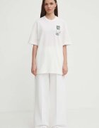 Lacoste спортен панталон дамски с памук бял XF7374