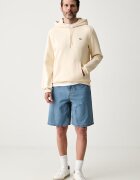 Lacoste суичър с качулка мъжки от памук бежов SH9839