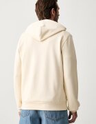 Lacoste суичър с качулка мъжки от памук бежов SH9839