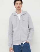 Lacoste суичър с качулка мъжки с памук сив SH9626
