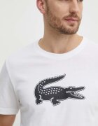 Lacoste Тениска в бежово с принт