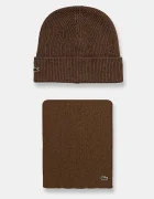 Lacoste Вълнени шапка и шал
