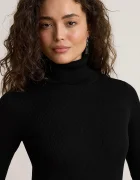 Lauren Ralph Lauren блуза с дълги ръкави дамска с памук черна 200B22258