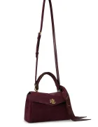 Lauren Ralph Lauren чанта дамска от велур бордо 431P18421