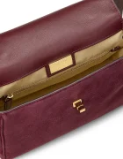 Lauren Ralph Lauren чанта дамска от велур бордо 431P18421