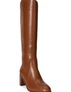 Lauren Ralph Lauren Кожени ботуши Charly в кафяво с дебел ток 802974388001