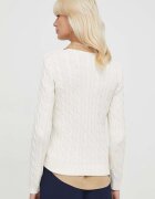 Lauren Ralph Lauren Памучен пуловер Lauren Ralph в бежово 200932223