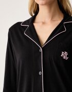 Lauren Ralph Lauren пижама от две части дамска с памук черна ILN92528