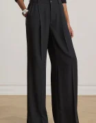 Lauren Ralph Lauren прав панталон дамски черен с висока талия 200P03582