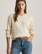 Lauren Ralph Lauren пуловер дамски от памук бежов 200979653