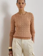 Lauren Ralph Lauren пуловер дамски с памук оранжев 200P14039