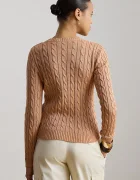 Lauren Ralph Lauren пуловер дамски с памук оранжев 200P14039