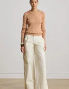 Lauren Ralph Lauren пуловер дамски с памук оранжев 200P14039