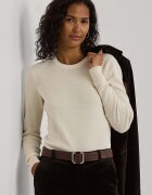 Lauren Ralph Lauren Пуловер дамски в бежово от лека материя