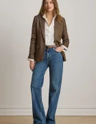 Lauren Ralph Lauren сако дамско от вълна кафяво 200P13676
