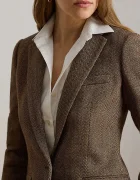 Lauren Ralph Lauren сако дамско от вълна кафяво 200P13676