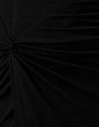 le privé рокля по тялото с вискоза SAPHIRA NOIR черна с изчистена шарка LP00669