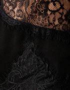 le privé топ дамски от вискоза DAHLIA TOP NOIR черен с дантелени вложки LP00786