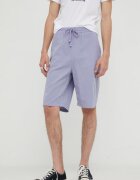 Lee Къс панталон с лен Relaxed Drawstring S Misty Lilac