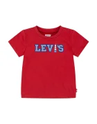 Levi's Бебешка памучна тениска LOGO CHAMBRAY APPLIQUE TEE