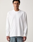 Levi's блуза с дълги ръкави мъжка от памук с еластан LS WORKWEAR бяла 0089C
